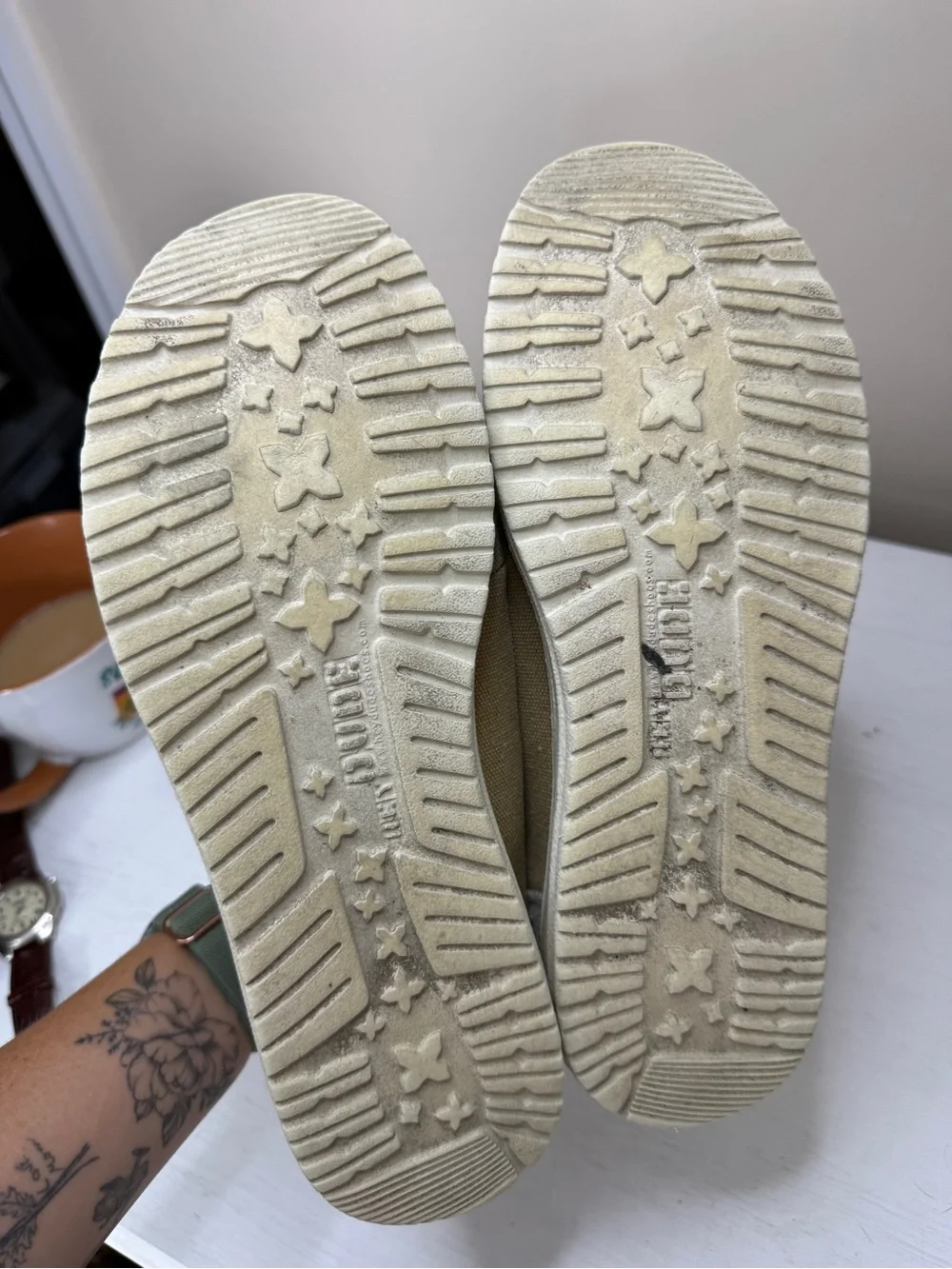 Hey Dude Wally Mid Salt N Stone Tan Chukka Boots Size 8